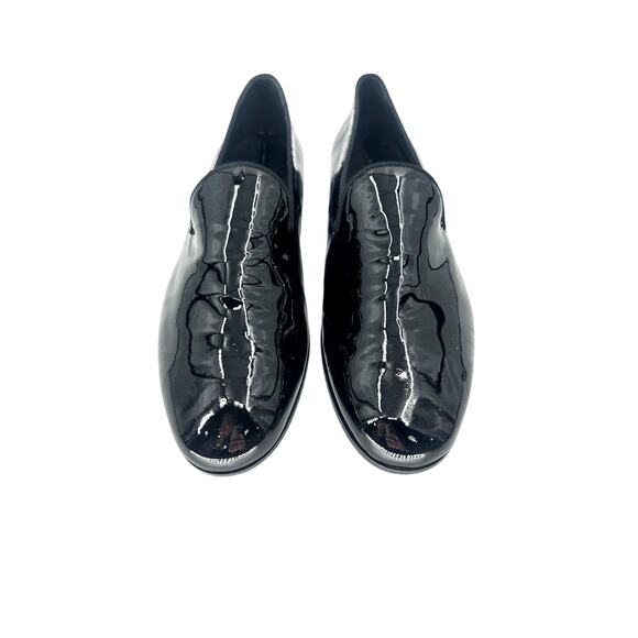 Gucci Glossy Black Vernice Crystal Leather Slip-On Loafers Men\'s Size EU41 US7.5 main image 6